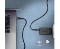 AXAGON BUCM-CM15AB Kabel USB-C - USB-C 2.0, 1.5m, PD 60W, 3A, ALU, oplot Czarny - 1353467 - zdjęcie 5